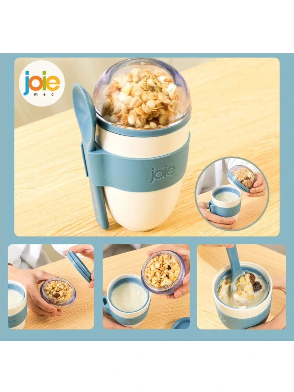 Joie Travel Yogurt Cup with Spoon - Lime
